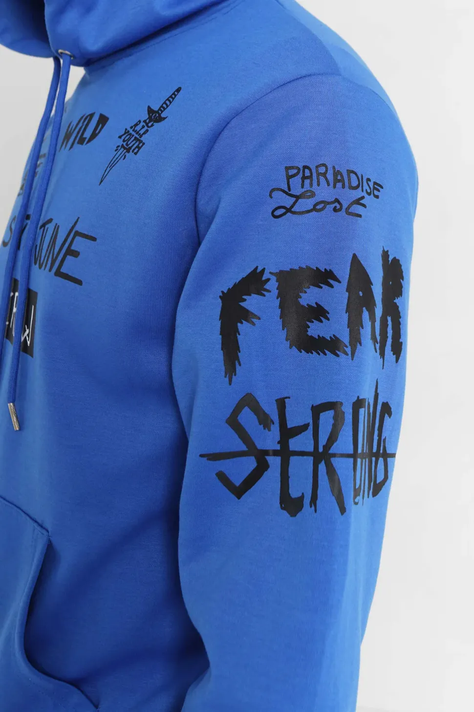 Sweat A Capuche Crew Bleu Fonce