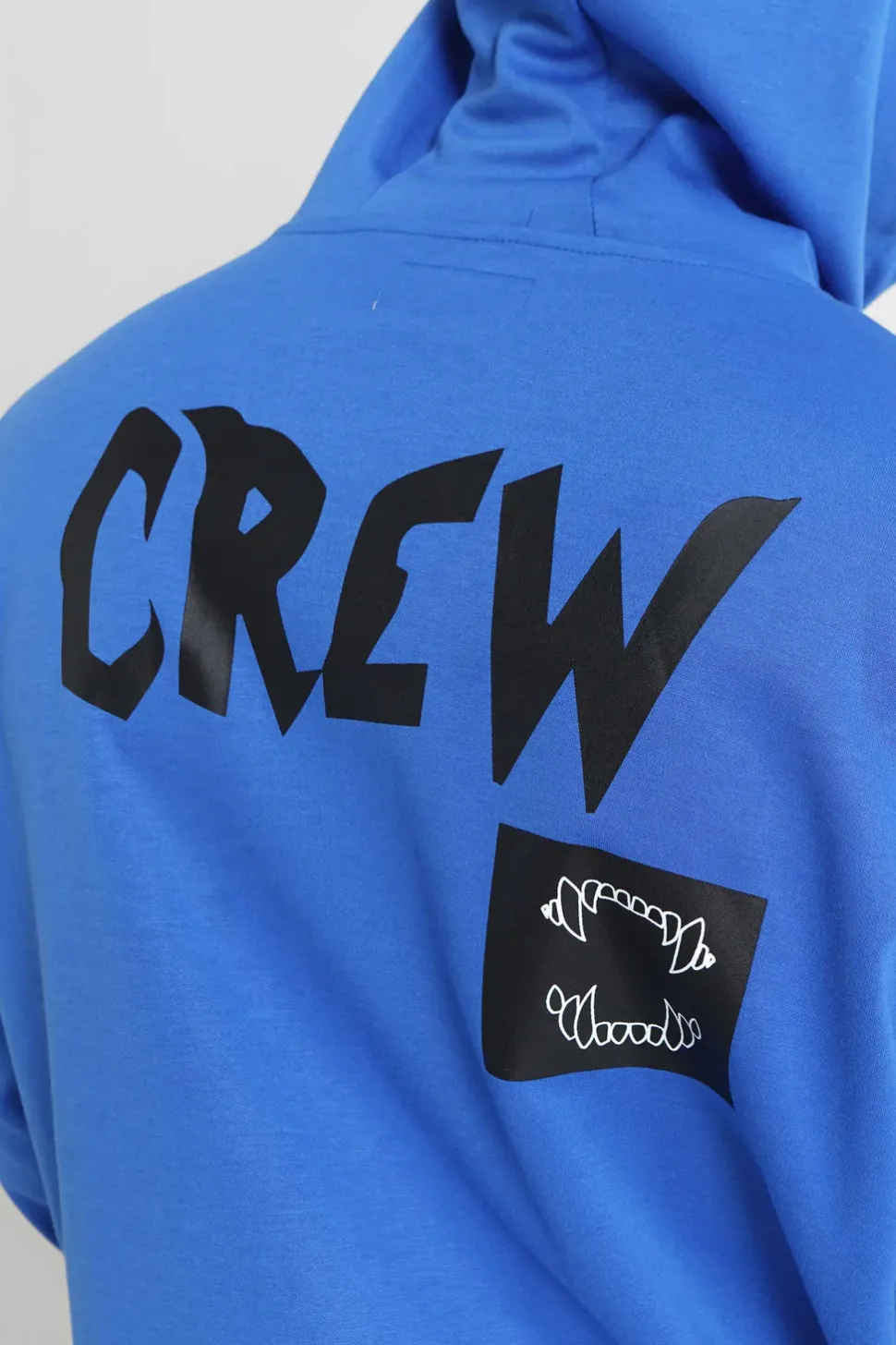 Sweat A Capuche Crew Bleu Fonce