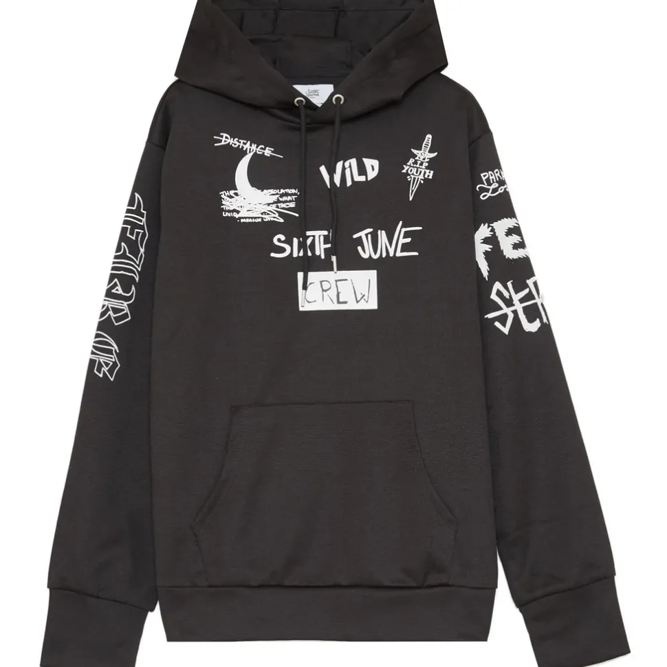 Sweat A Capuche Crew Noir