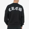 Sweat Broderies Crew Oversize Noir