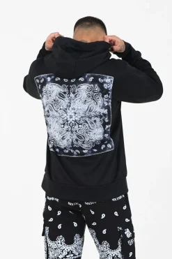 Sweat Capuche Bandana Noir