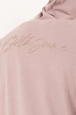Sweat Capuche Cotele Cordon Beige