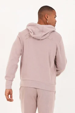 Sweat Capuche Cotele Cordon Beige