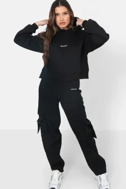 Sweat Capuche Logo Gothique Noir