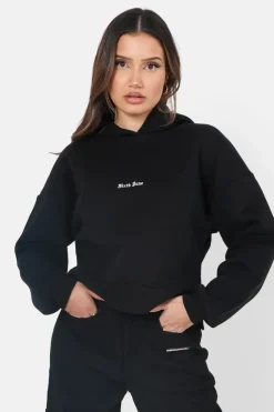 Sweat Capuche Logo Gothique Noir