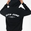 Sweat Capuche Logo Incurve Noir