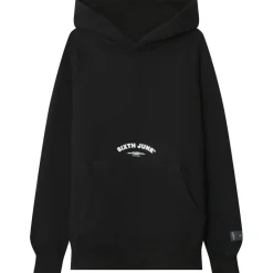 Sweat Capuche Logo Incurve Noir