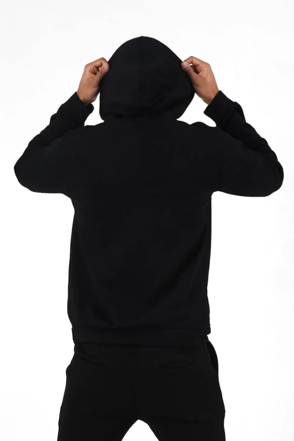 Sweat Capuche Logo Patch Universite Noir