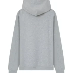 Sweat Capuche Logo Patch Universite Gris