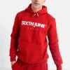 Sweat Capuche Molletonne Logo Rouge