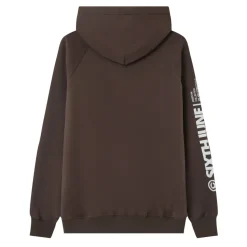 Sweat Capuche Molletonne Marron