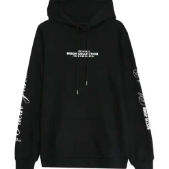 Sweat Capuche Moon Earth Collection Noir