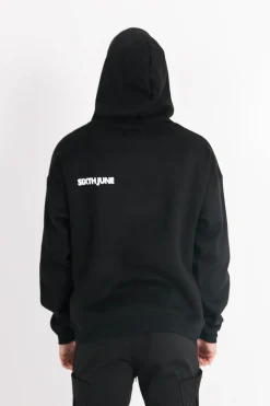 Sweat Capuche Oversize Logo Decale Noir