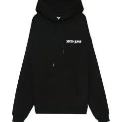 Sweat Capuche Oversize Logo Decale Noir