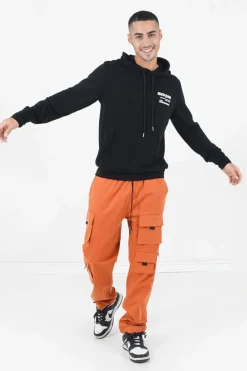 Sweat Capuche Palm Fire Noir
