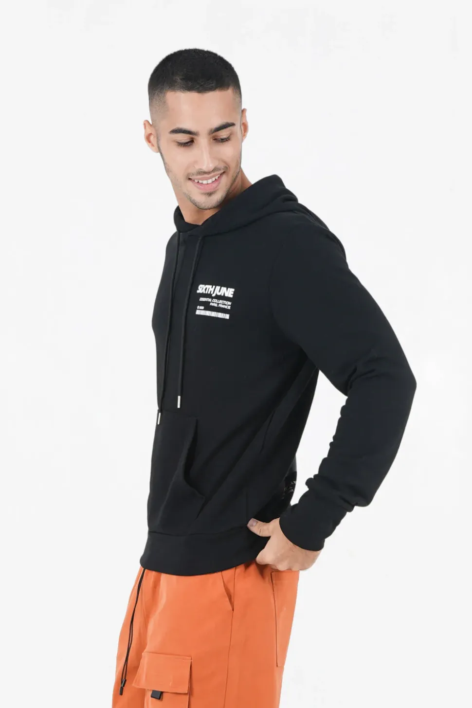Sweat Capuche Palm Fire Noir