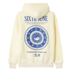 Sweat Capuche Signes Zodiaque Jaune Clair