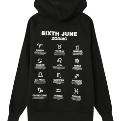 Sweat Capuche Signes Zodiaque Noir