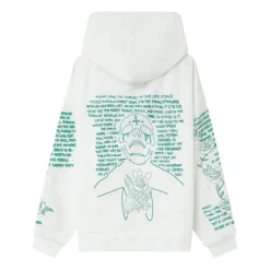 Sweat Capuche Squelette Blanc