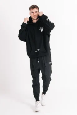 Sweat Capuche Squelette Gothique Noir