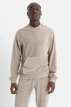 Sweat Cosy Logo Brode Vert Clair