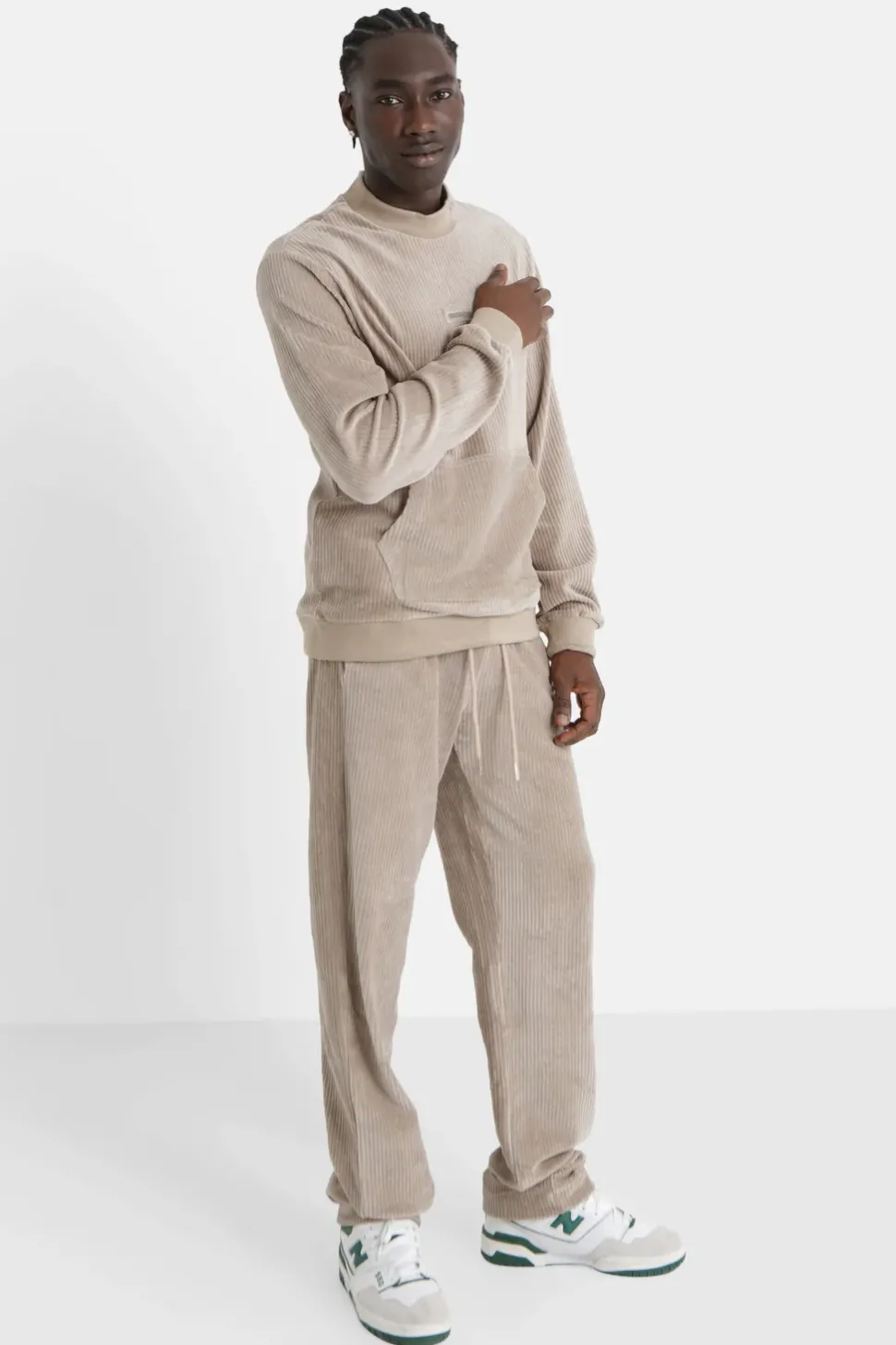Sweat Cosy Logo Brode Vert Clair