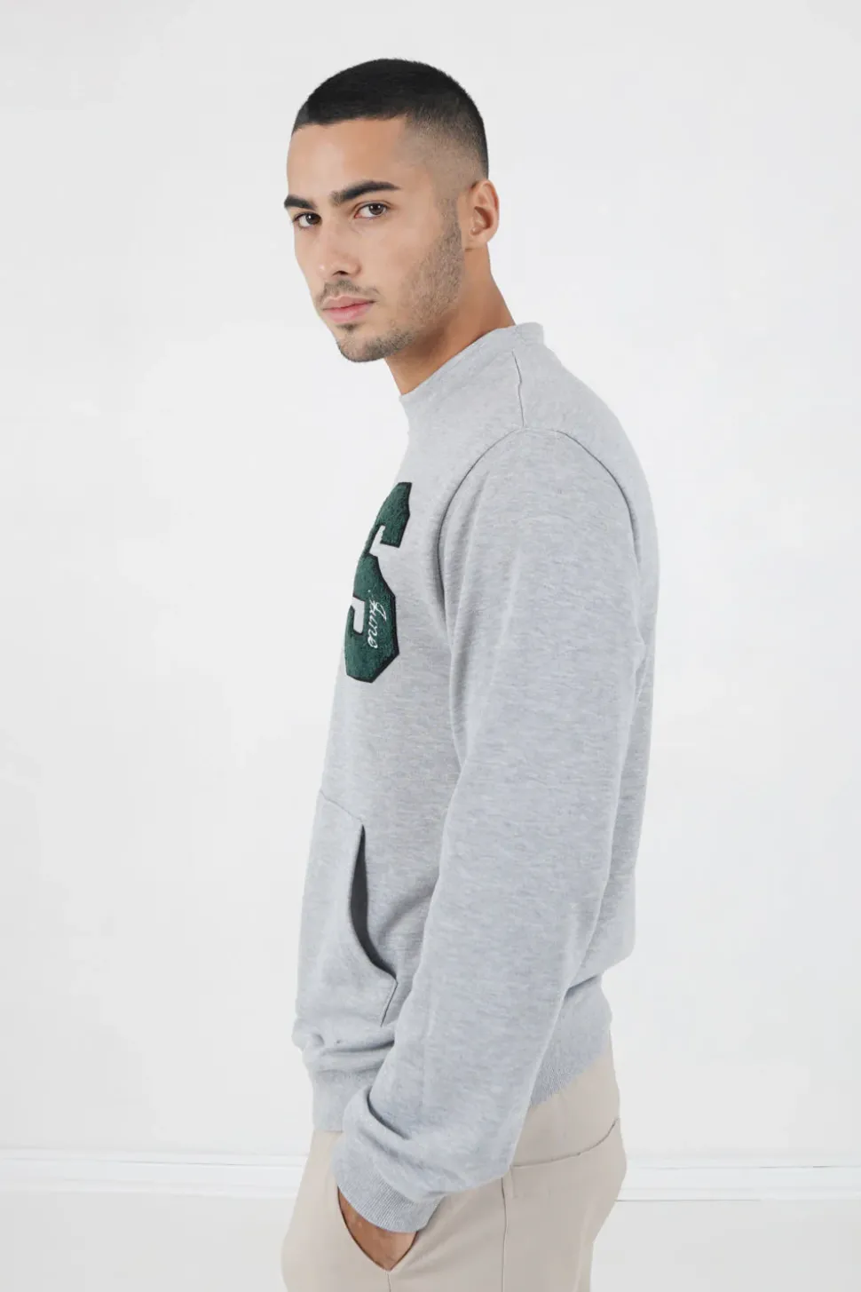 Sweat Logo Patch Universite Gris