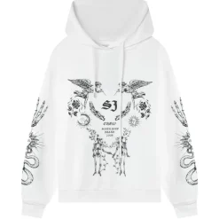 Sweatshirt Imprime Tarot Blanc