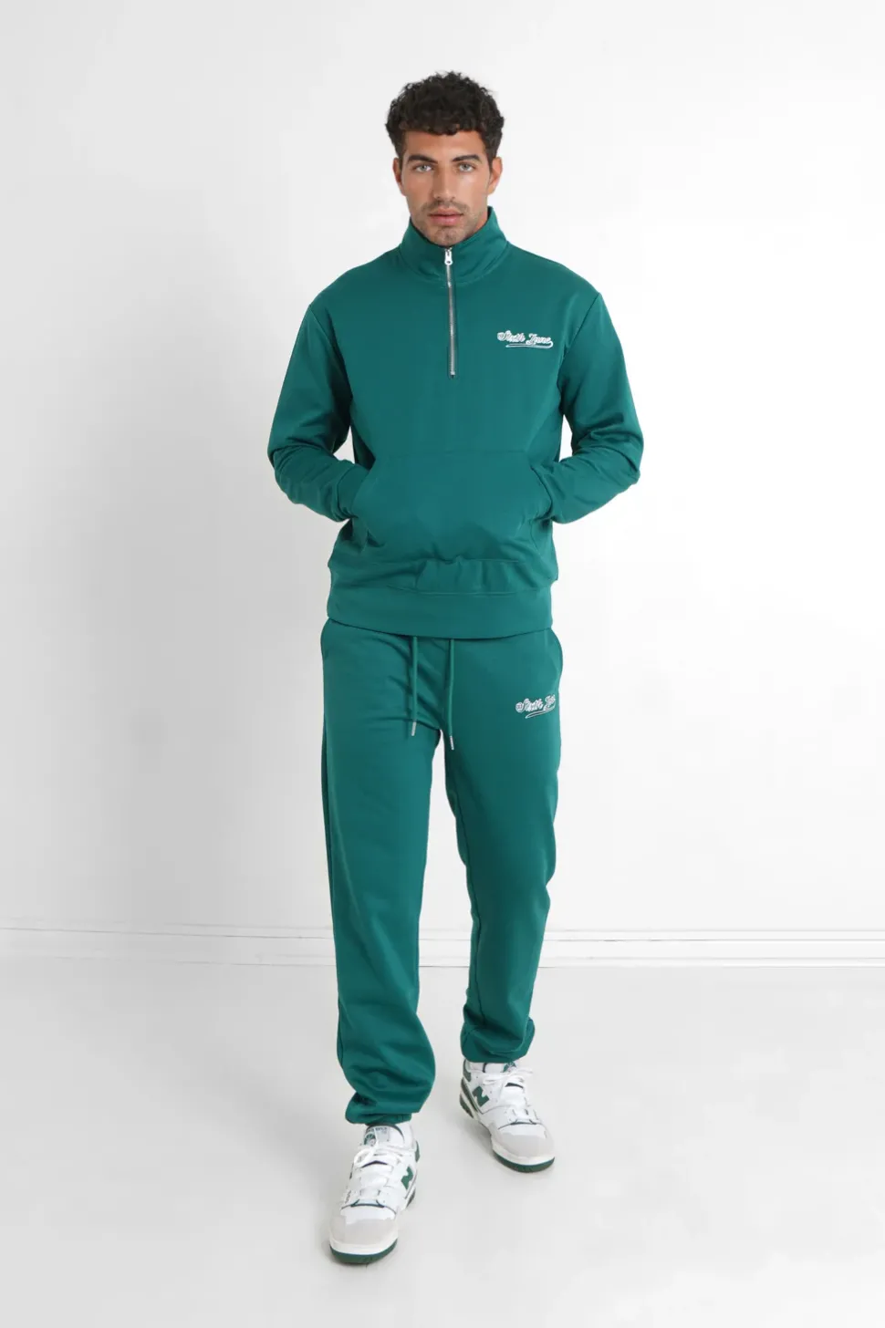 Sweatshirt Retro Logo Vert Fonce