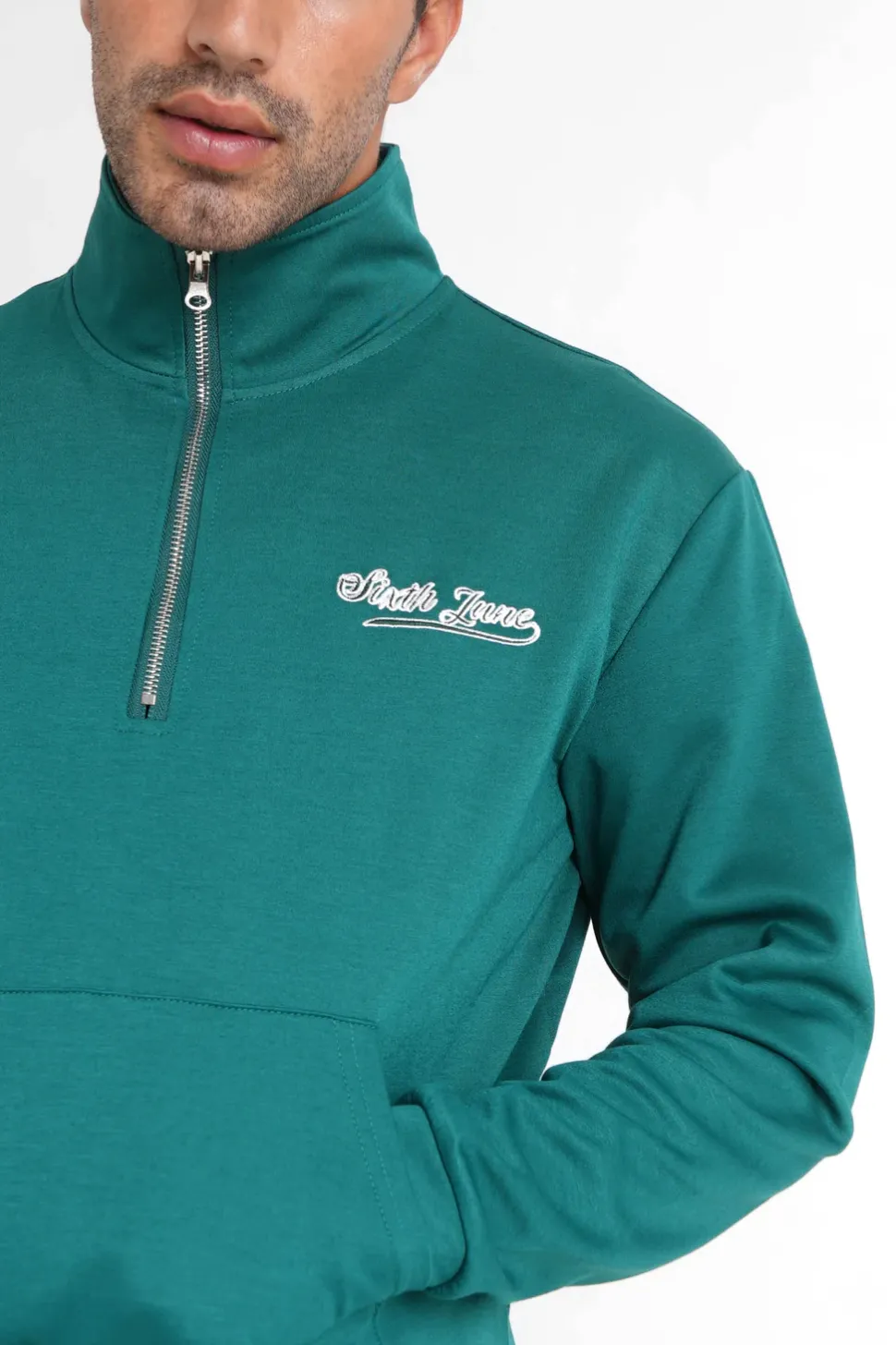 Sweatshirt Retro Logo Vert Fonce