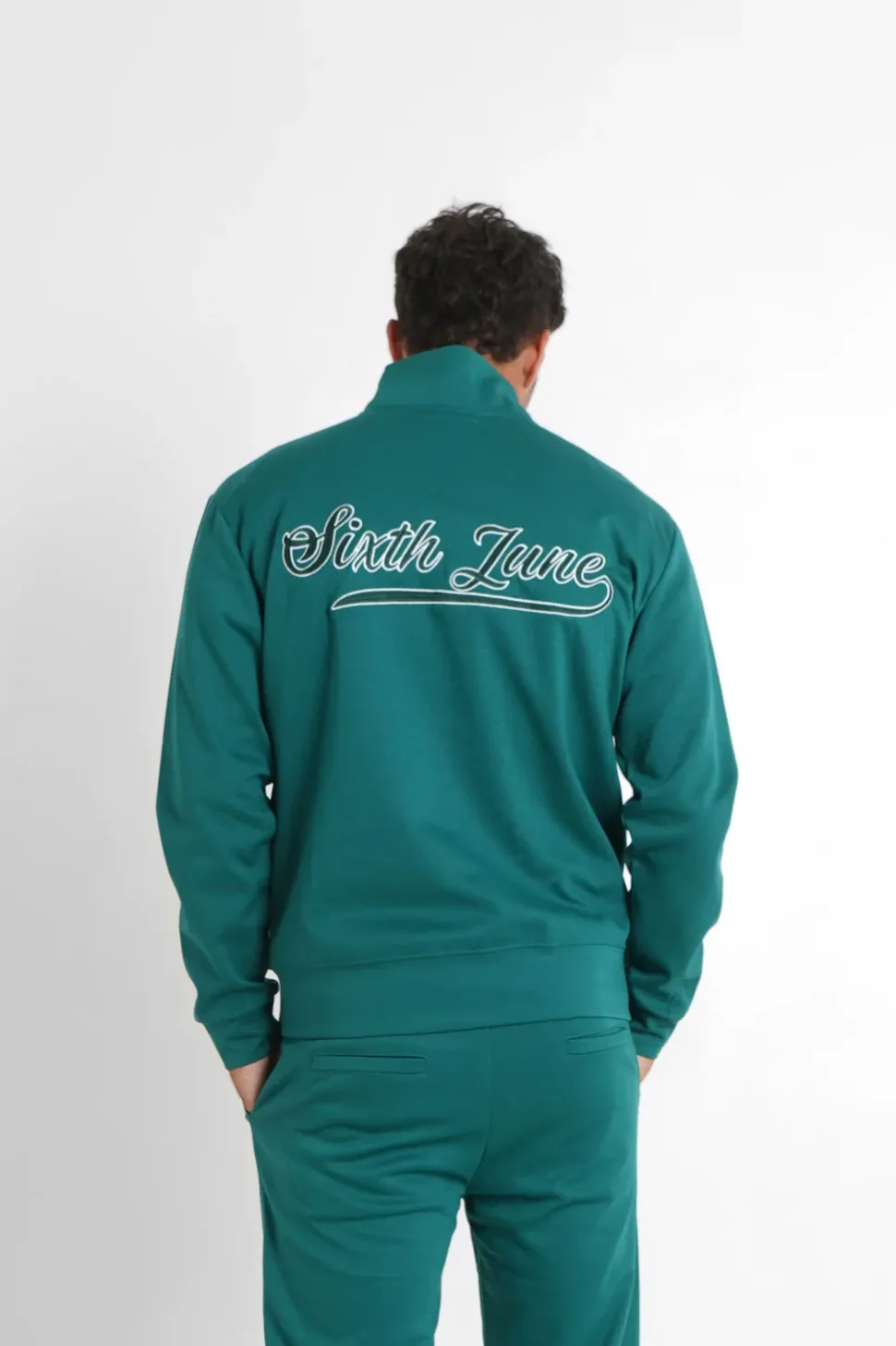 Sweatshirt Retro Logo Vert Fonce