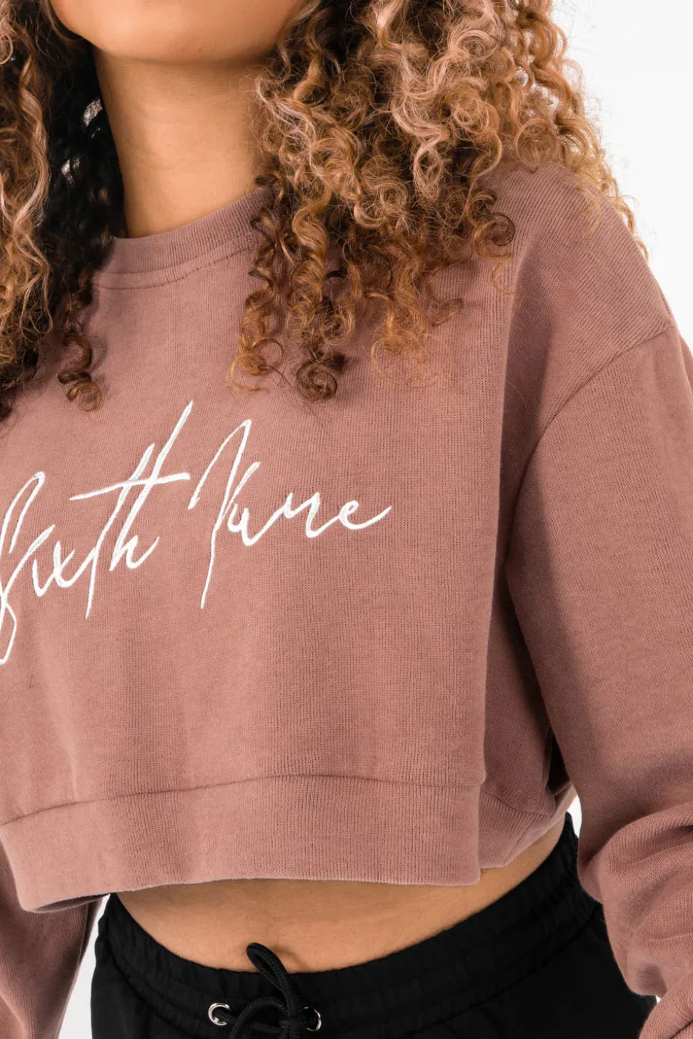 Sweatshirt Signature Molletonnee Beige Fonce