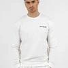 Sweatshirt Soft Logo Brode Blanc