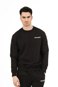 Sweatshirt Soft Logo Brode Noir