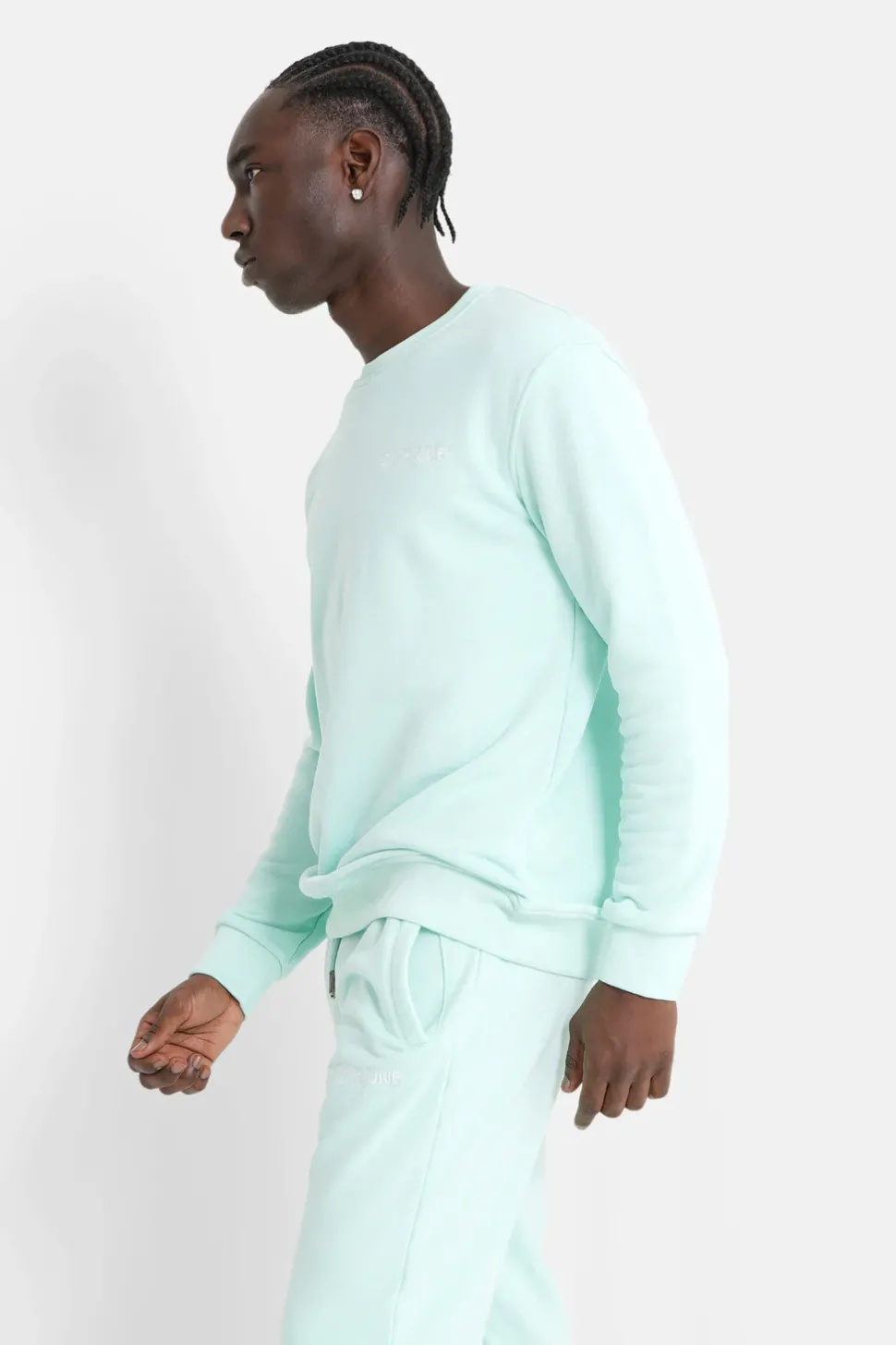 Sweatshirt Soft Logo Brode Vert