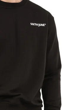 Sweatshirt Soft Logo Brode Noir