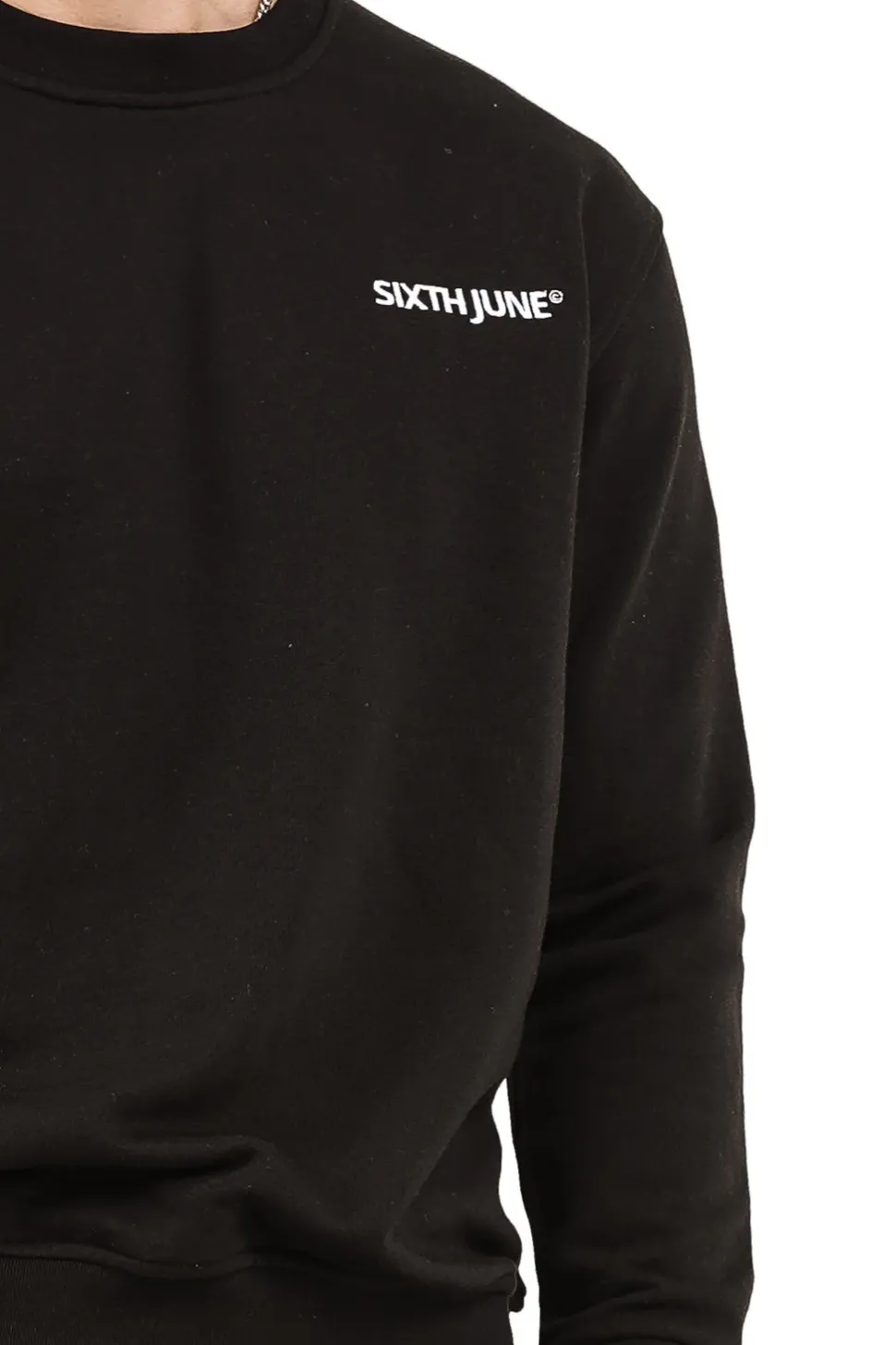 Sweatshirt Soft Logo Brode Noir
