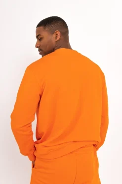 Sweatshirt Soft Logo Brode Orange