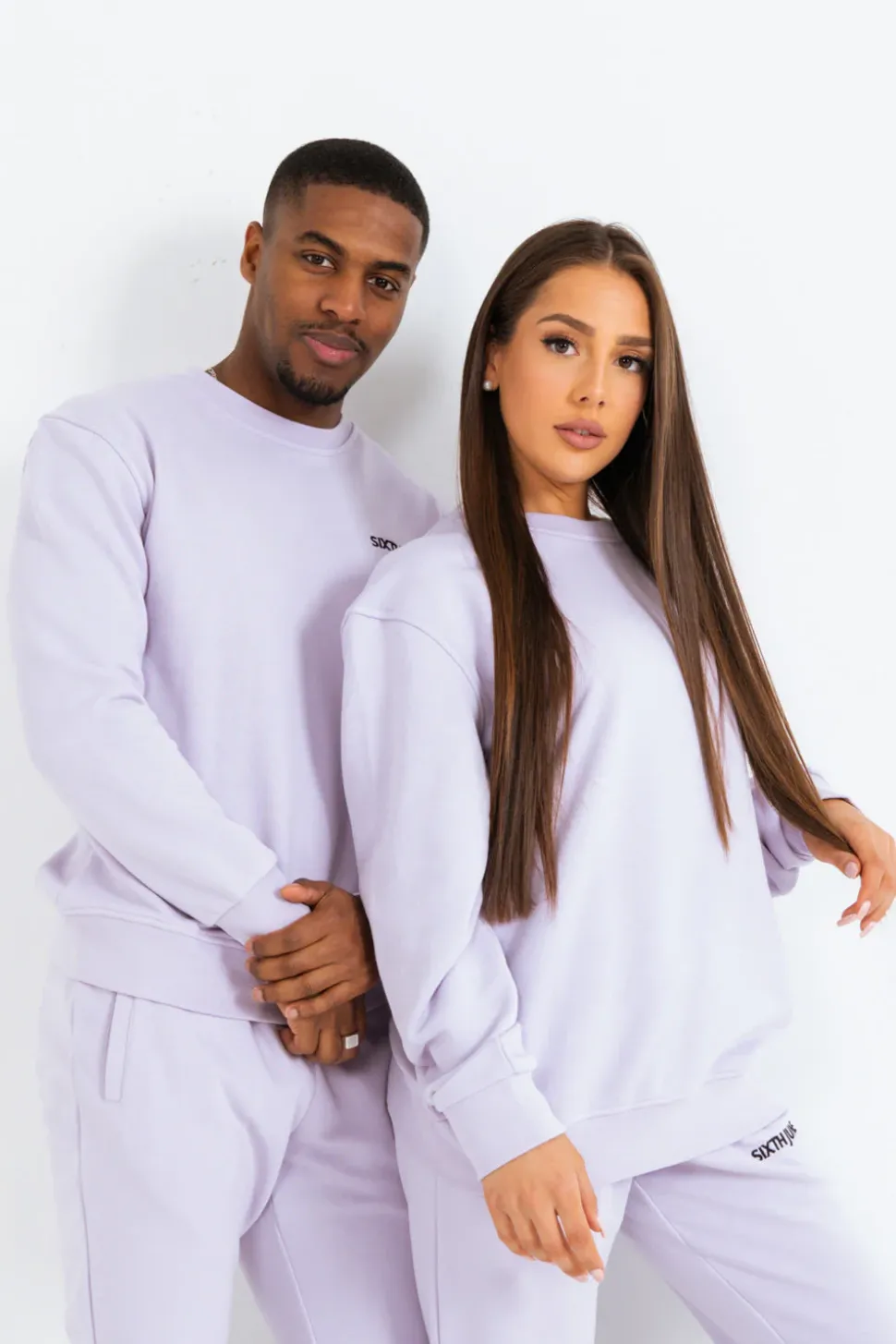 Sweatshirt Soft Logo Brode Violet