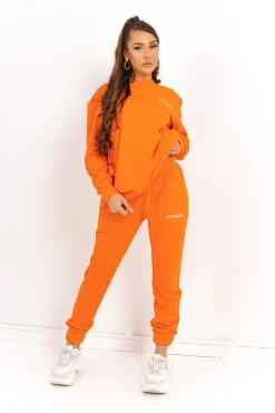 Sweatshirt Soft Logo Brode Orange