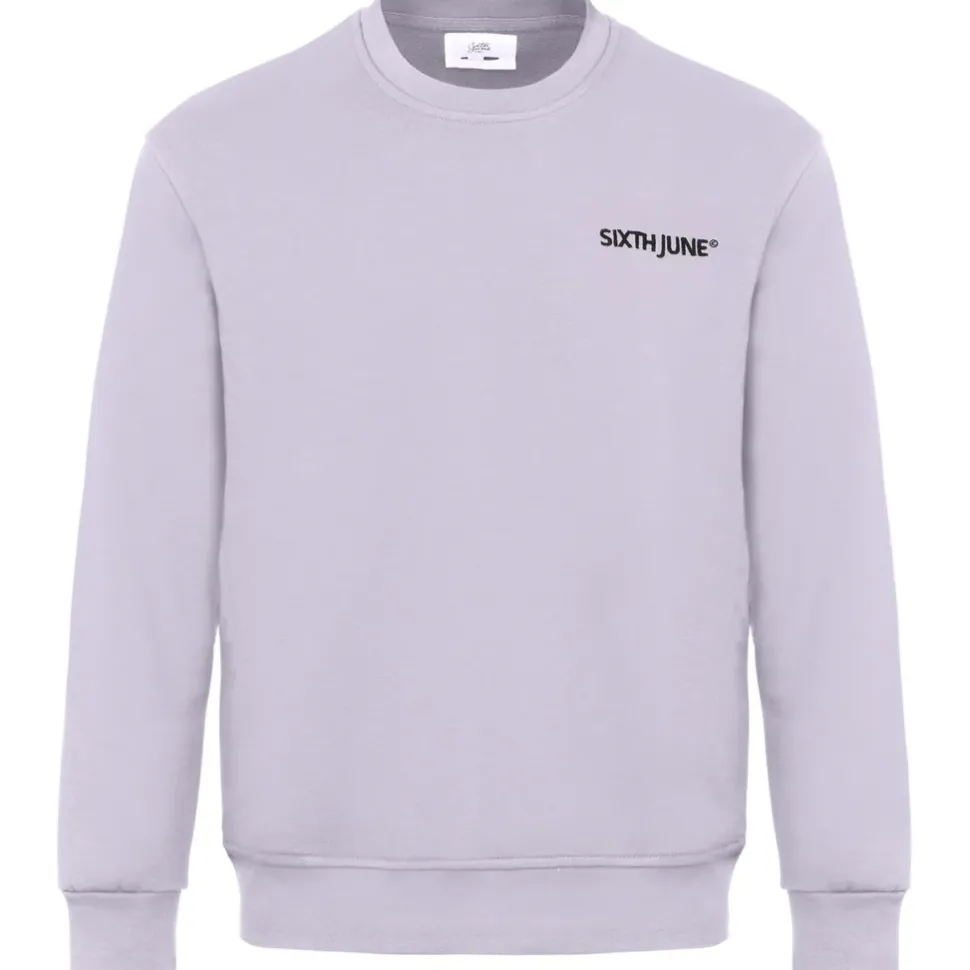 Sweatshirt Soft Logo Brode Violet
