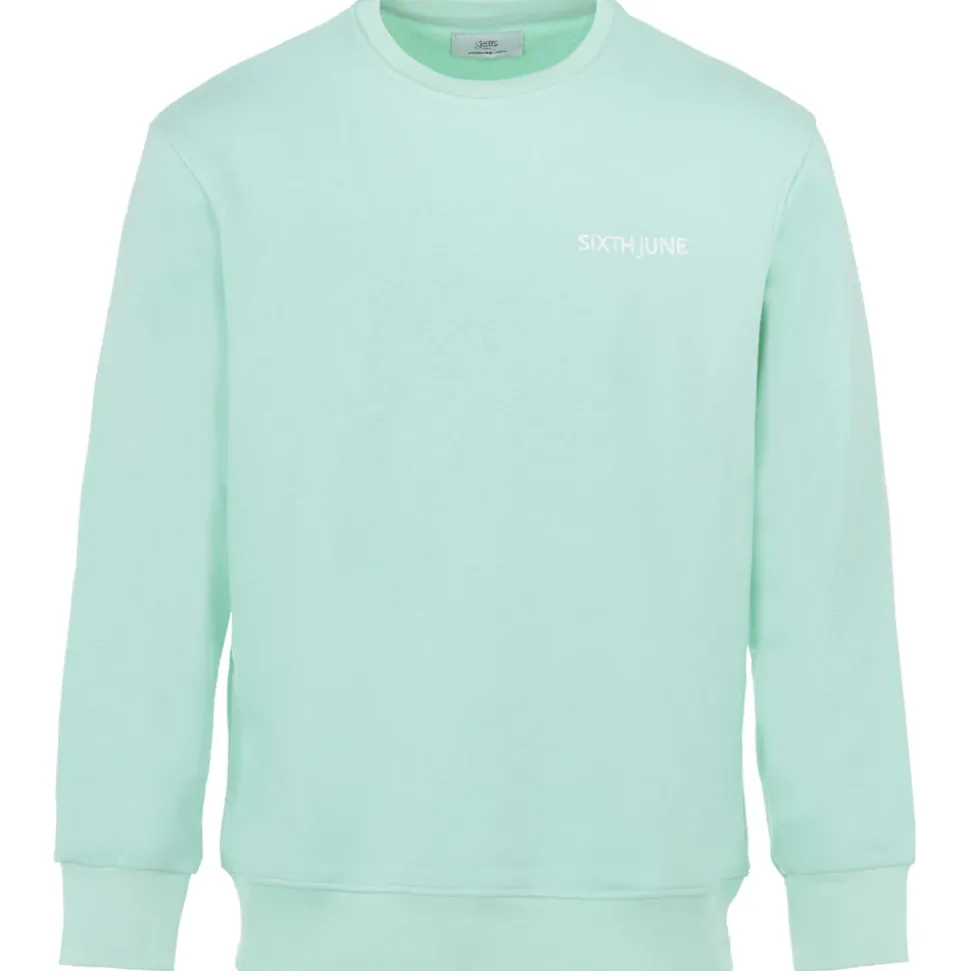 Sweatshirt Soft Logo Brode Vert