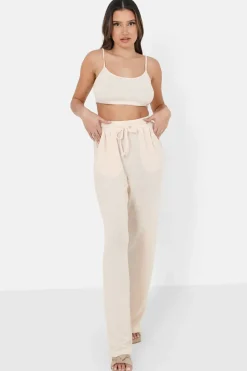 Top Bretelles Bijou Cotele Beige