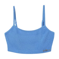 Top Bretelles Bijou Cotele Bleu