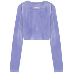 Top Cordons Velours Cotele Violet