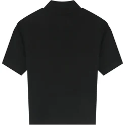 Top Court Corset Transparent Noir