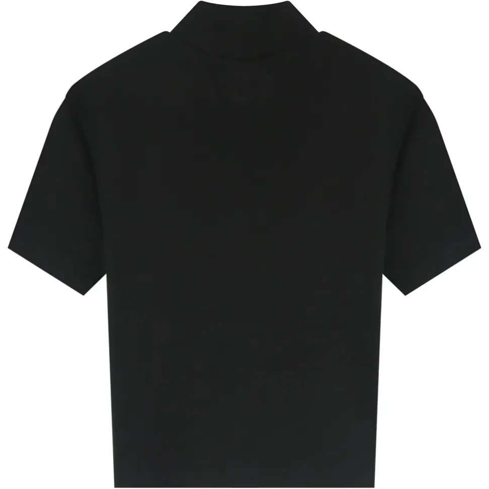 Top Court Corset Transparent Noir