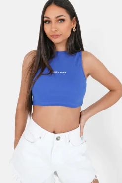 Top Court Cotele Bleu Fonce