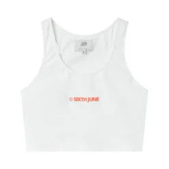 Top Court Logo Imprime Blanc