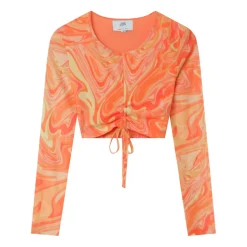 Top Court Mesh Encre Orange